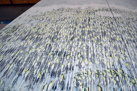 work in progress: Antarctic Panorama Penguins 300x900cm by OTGO