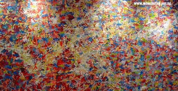 "HUN" painting 660 x 217 cm, acryl on canvas, 2010 - 2012 OTGO in Berlin