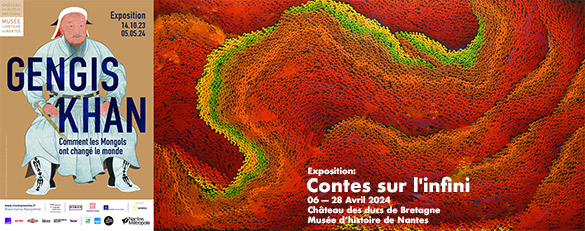 Exposition Contes sur l'infini Dans le cadre de l’exposition Gengis Khan. Comment les Mongols ont changé le monde. 06 — 28 Avril 2024 Château des ducs de Bretagne Musée d’histoire de Nantes