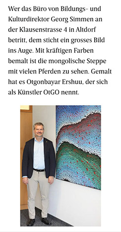 Georg Simmen, Der oberste Verkäufer der Urne Bildung. Urner Wochenblatt | Dienstag, 10. September 2024