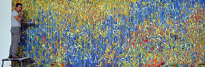 ZURAG 63 by OTGO 2017–2018, acryl on canvas 220 x 600 cm