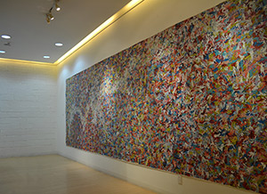 "HUN" painting by OTGO 217 x 660 cm, acryl on canvas, 2010 - 2012 OTGO in Berlin